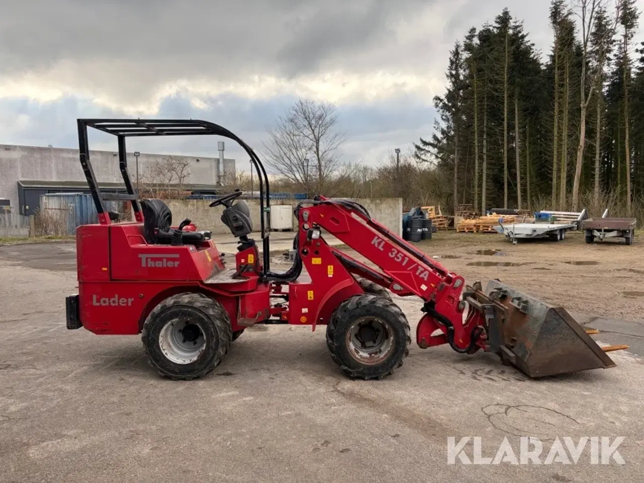 Billede 7 - Minilæsser Thaler Leder kL 351/TA med udskud og tilbehør
