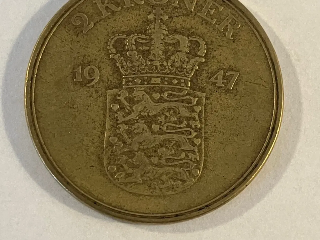 Billede 1 - 2 Kroner Danmark 1947