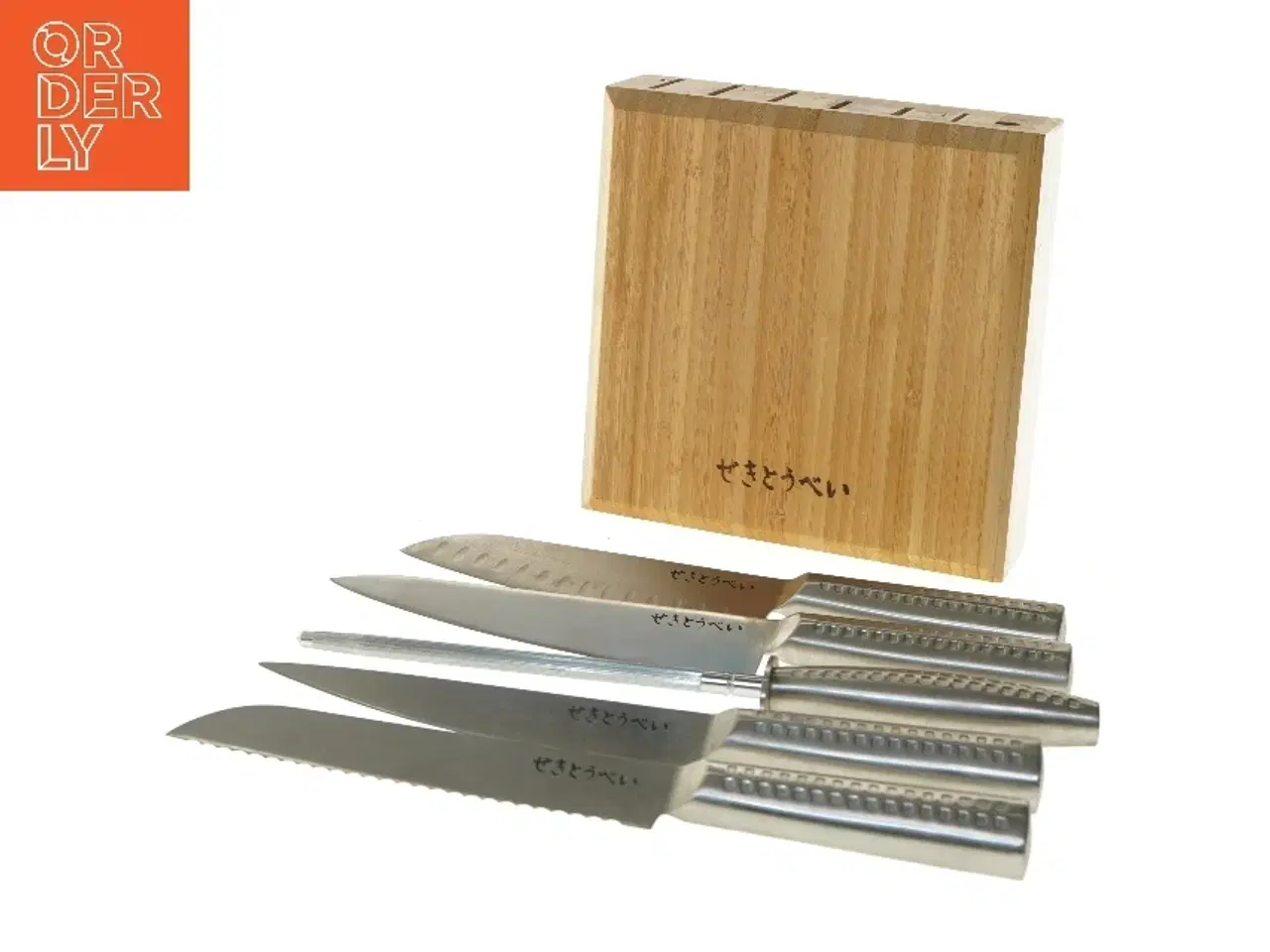 Billede 4 - Knivsæt med holder (str. 22x22 cm)