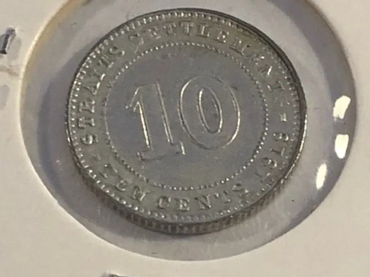 Billede 1 - 10 cent 1919 Straits Settlements