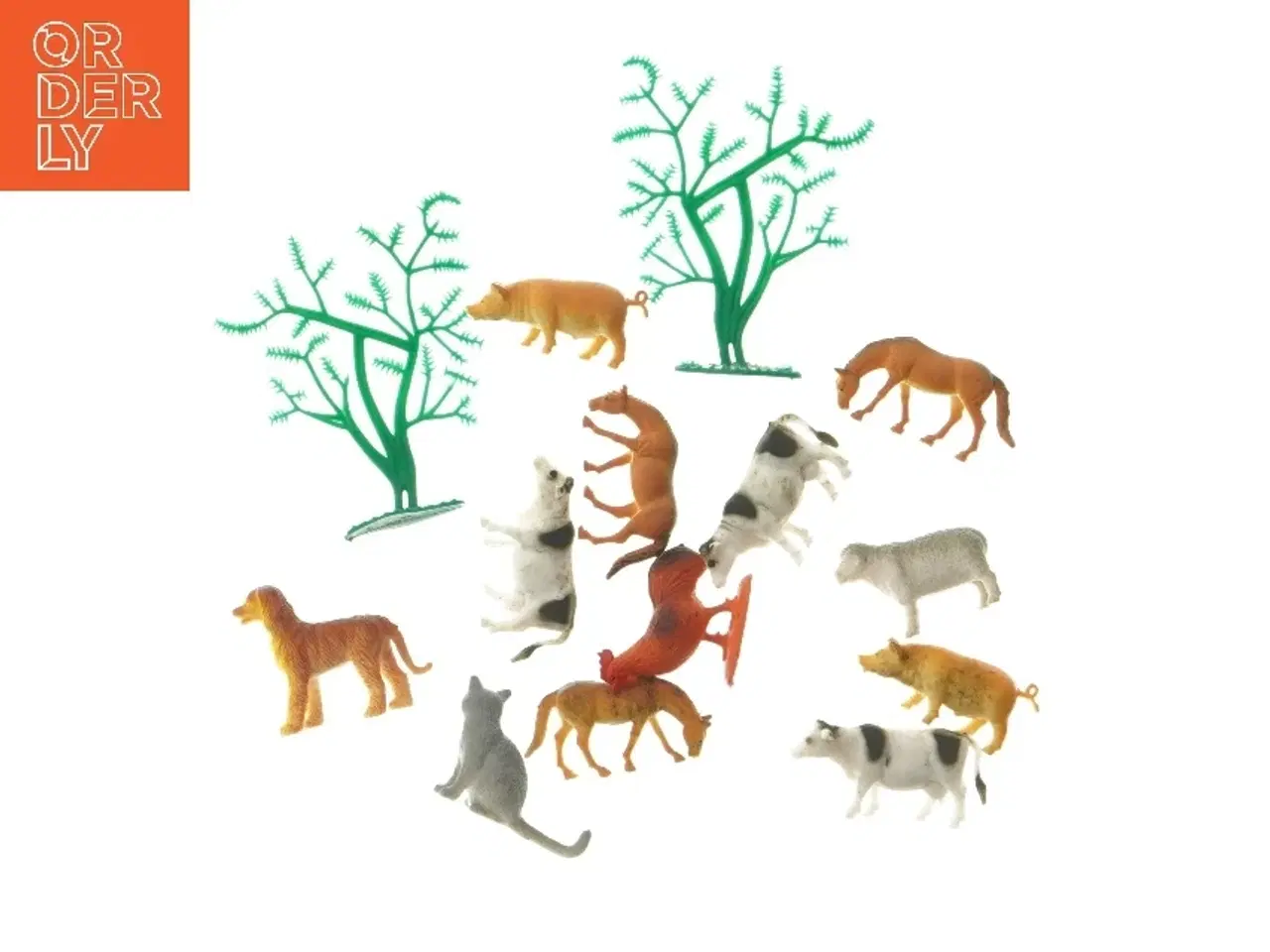 Billede 1 - Plastdyr og plantefigurer (str. 5 cm)