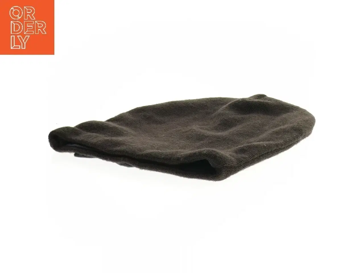 Billede 2 - Mørkebrun hue med lilla sløjfe detalje