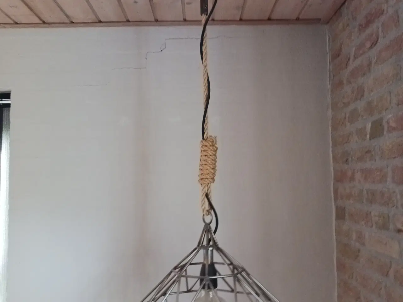 Billede 3 - Hygge lampe med glødepære.