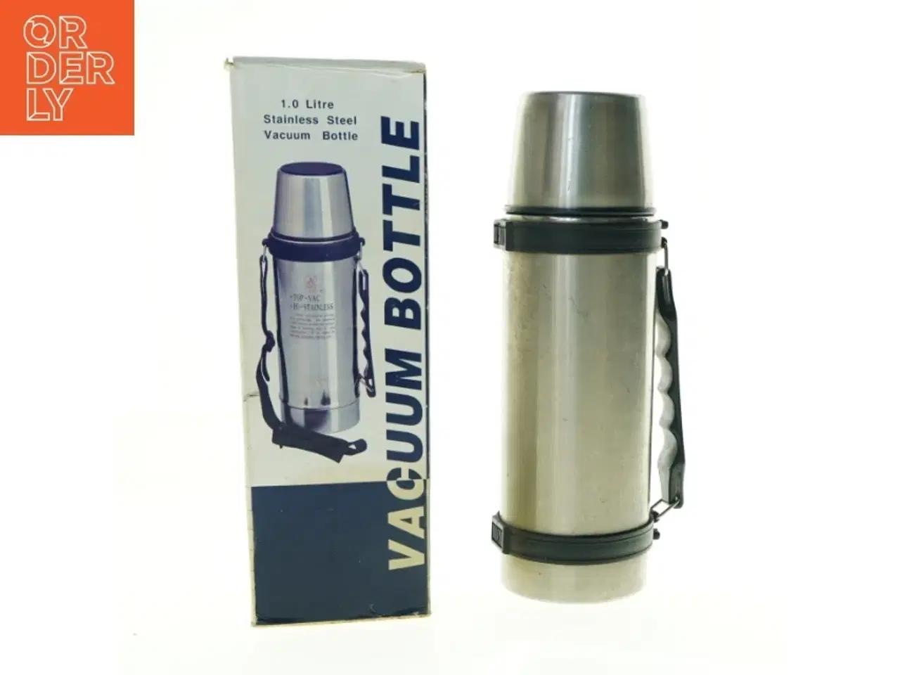 Billede 1 - Termoflaske i rustfrit stål med original kasse (str. 1 liter)