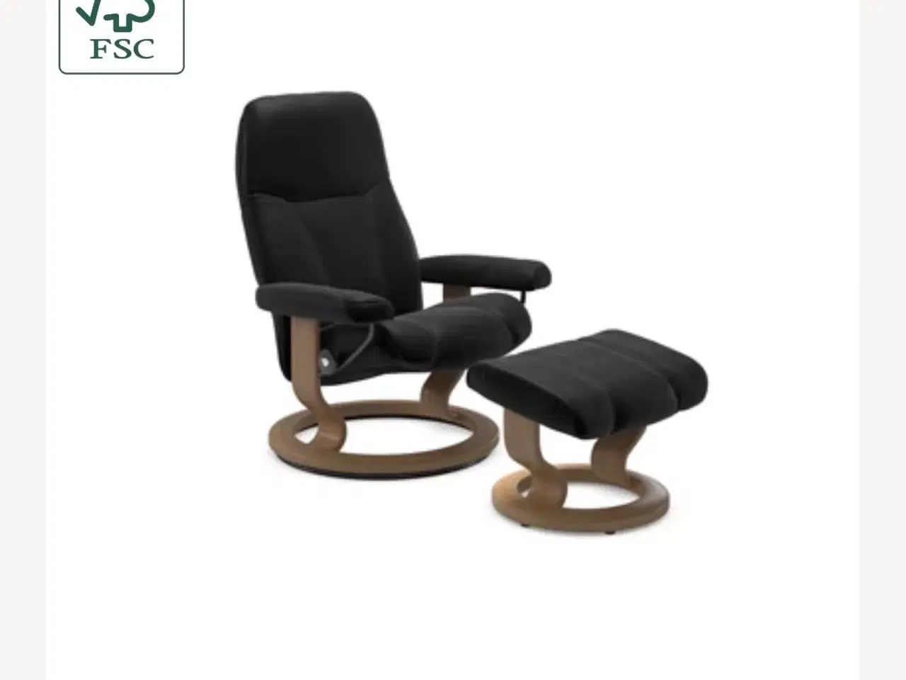 Billede 3 - Lænestol med skammel