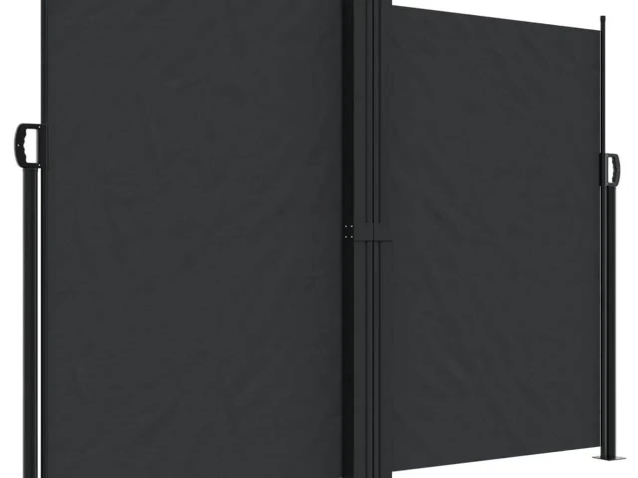 Billede 2 - Sammenrullelig sidemarkise 180x1200 cm sort