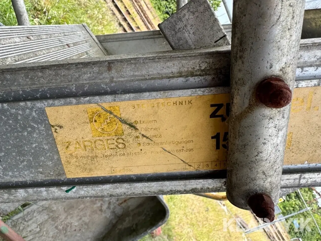 Billede 5 - Lufthavnsstige med platform Zarges S32