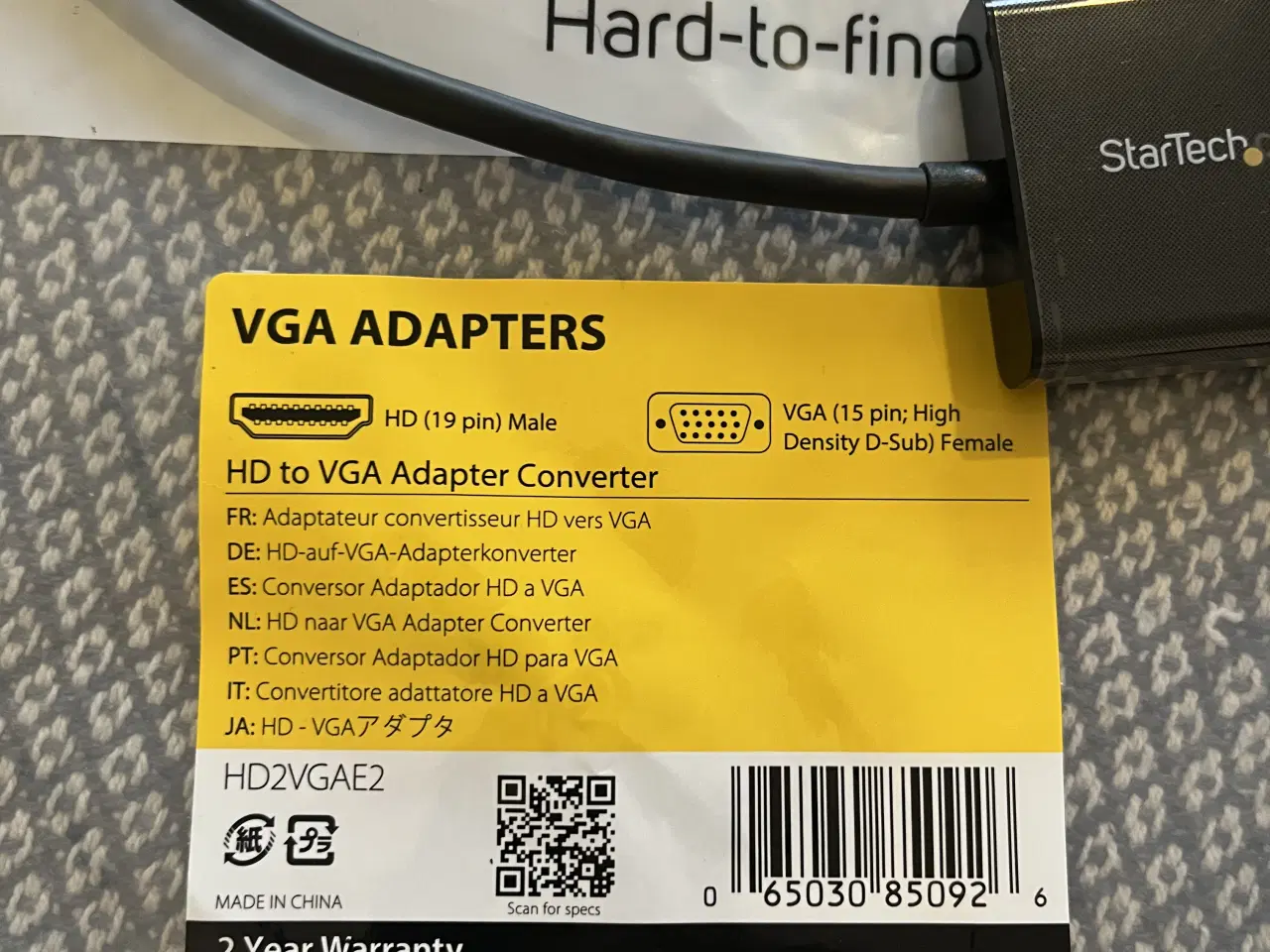 Billede 2 - Adapter VGA til HDMI