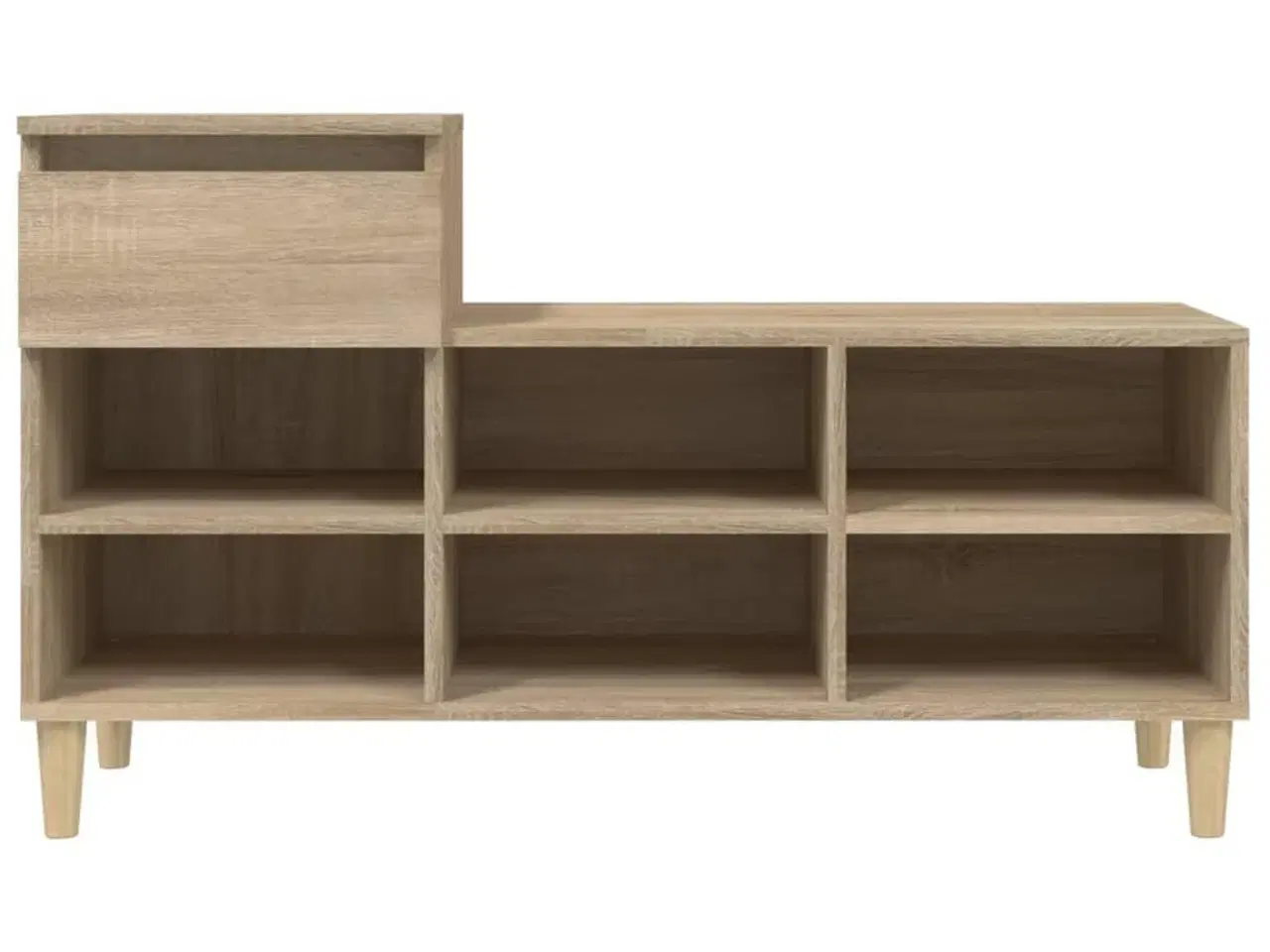 Billede 6 - Skoreol 102x36x60 cm konstrueret træ sonoma-eg