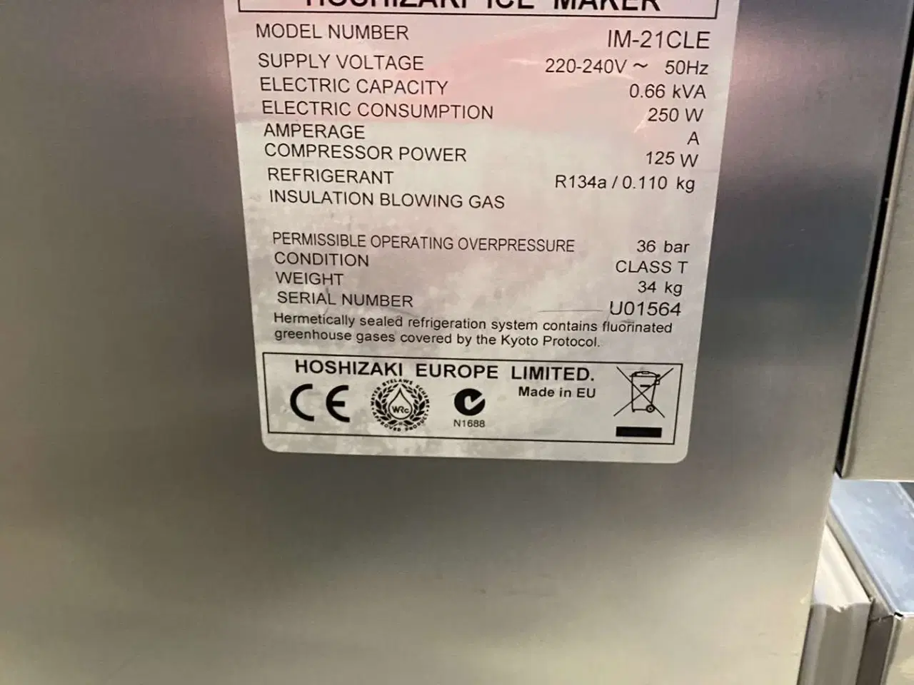 Billede 5 - Hoshizaki IM-21CLE Isterningmaskine