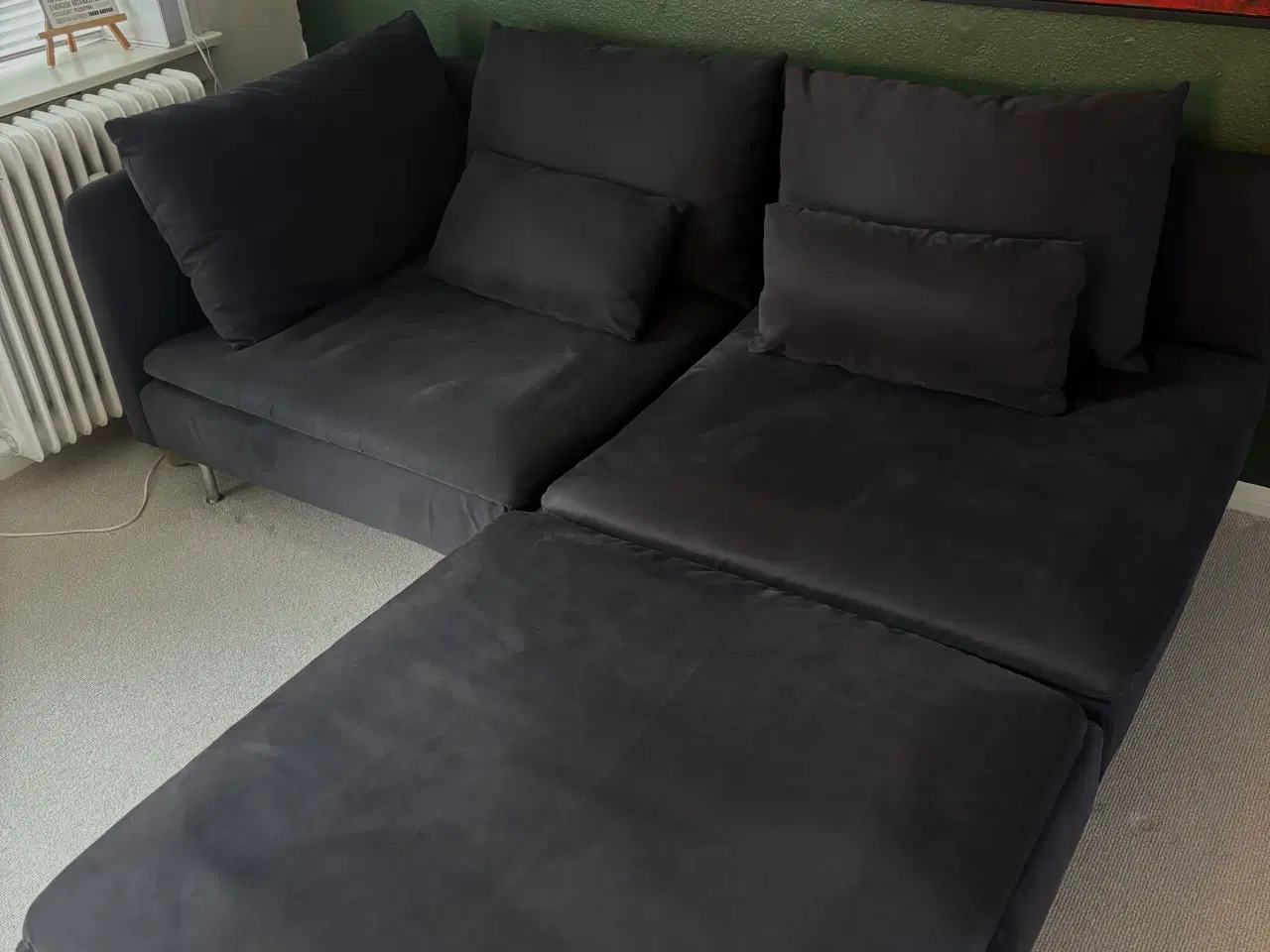 Billede 2 - SÖDERHAMN sofa (3-pers siddesektion) mørke grå