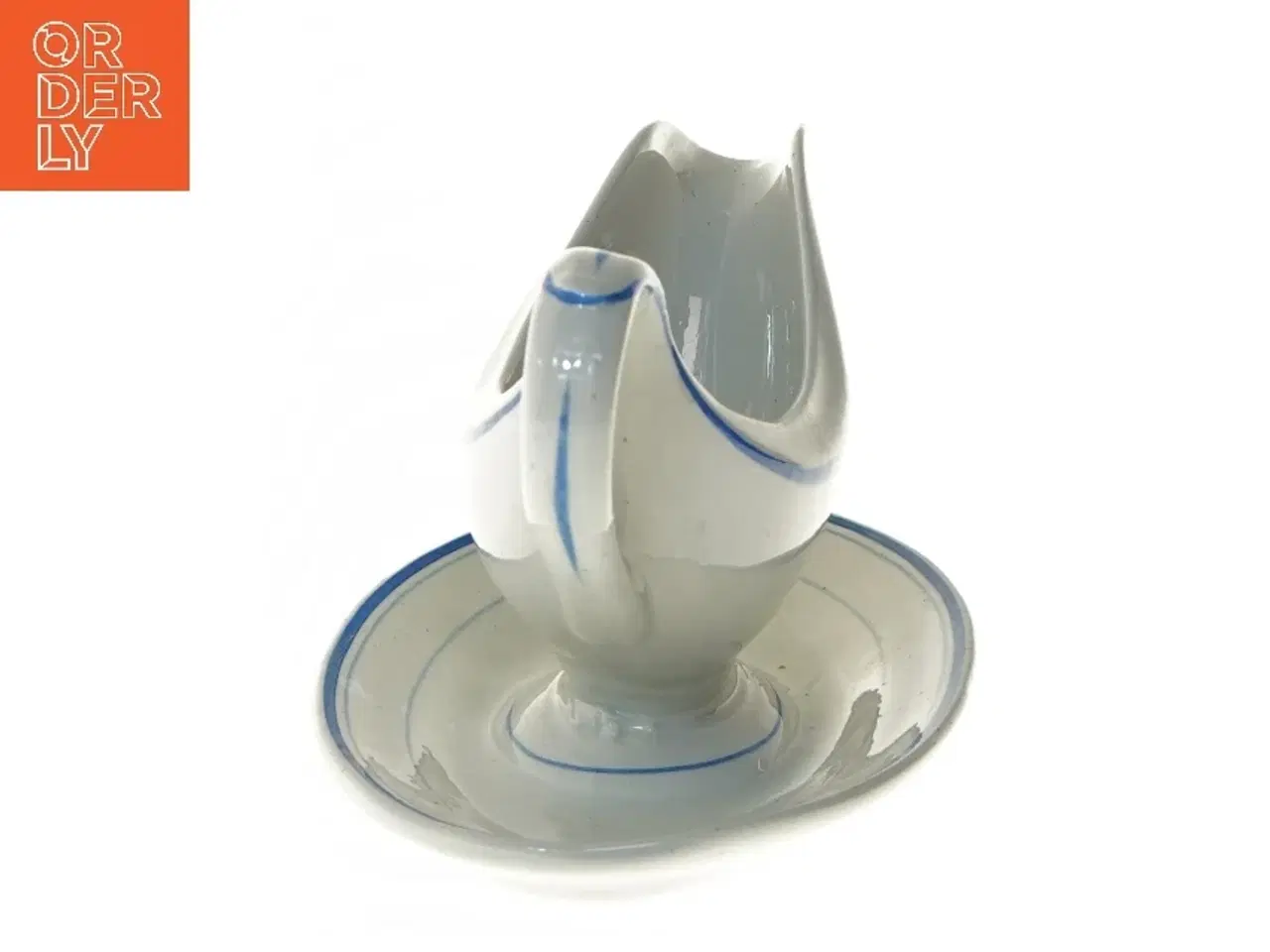 Billede 3 - Sovseskål med underkop (str. 12,5x13,5x21 cm)