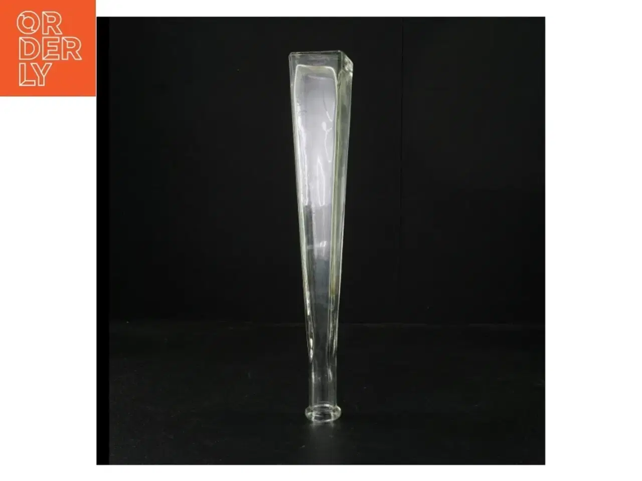 Billede 2 - Gennemsigtig glasvase