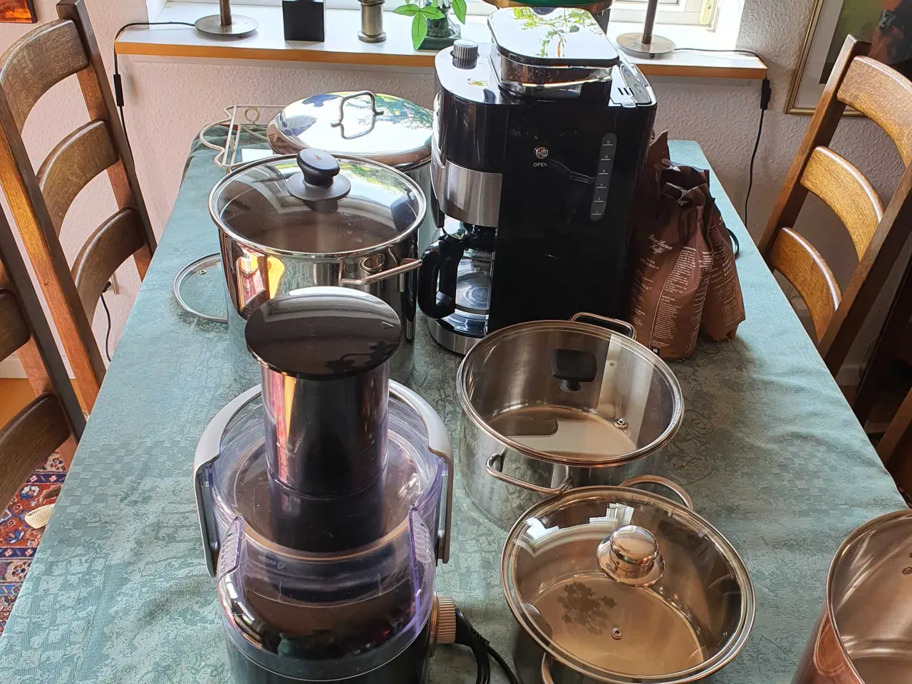 Billede 2 - Gryder, kaffemaskine, juicer og lampe