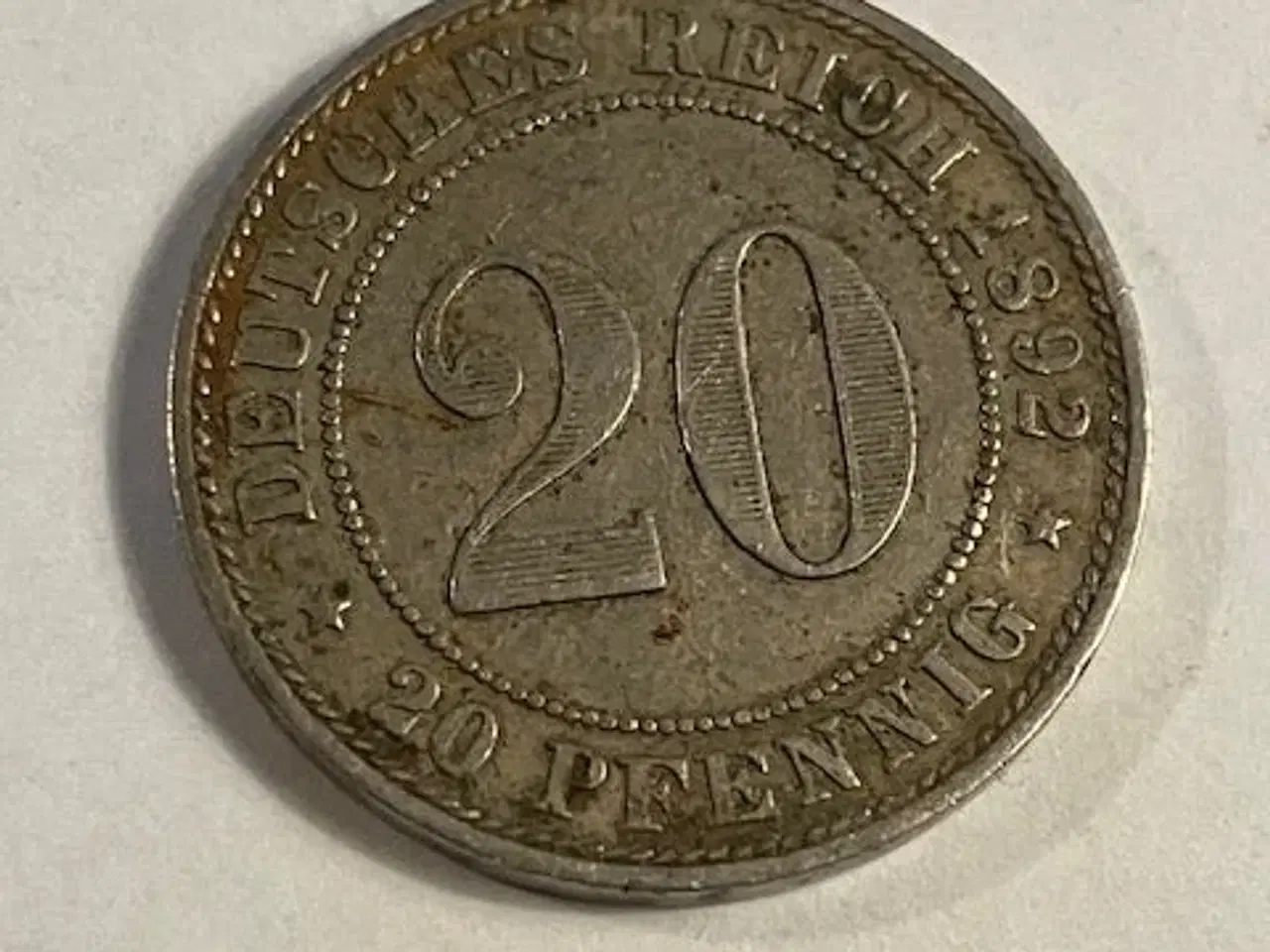 Billede 1 - 20 Pfennig 1892 Germany