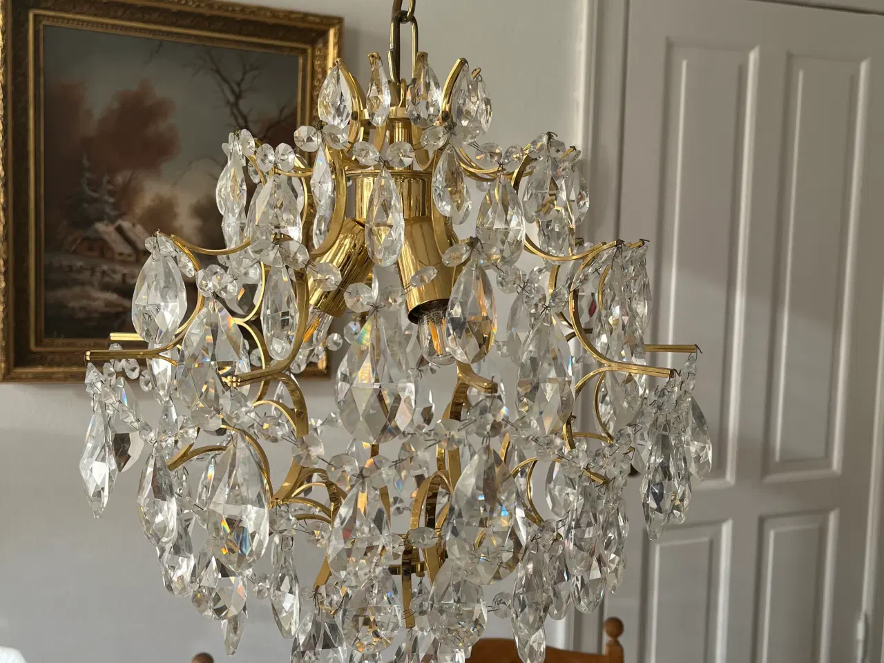 Billede 9 - Lysekrone og 2 stk lampetter