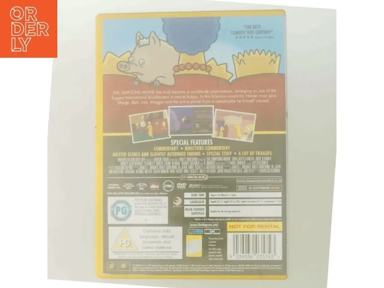 Billede 3 - The Simpsons Movie med Dan Castellaneta (DVD)
