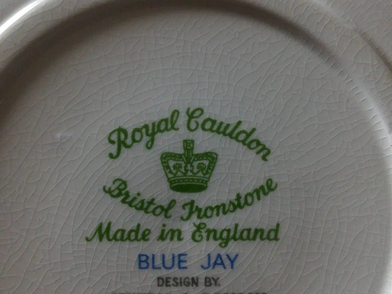 Billede 2 - Vægplatte Blue Jay engelsk.