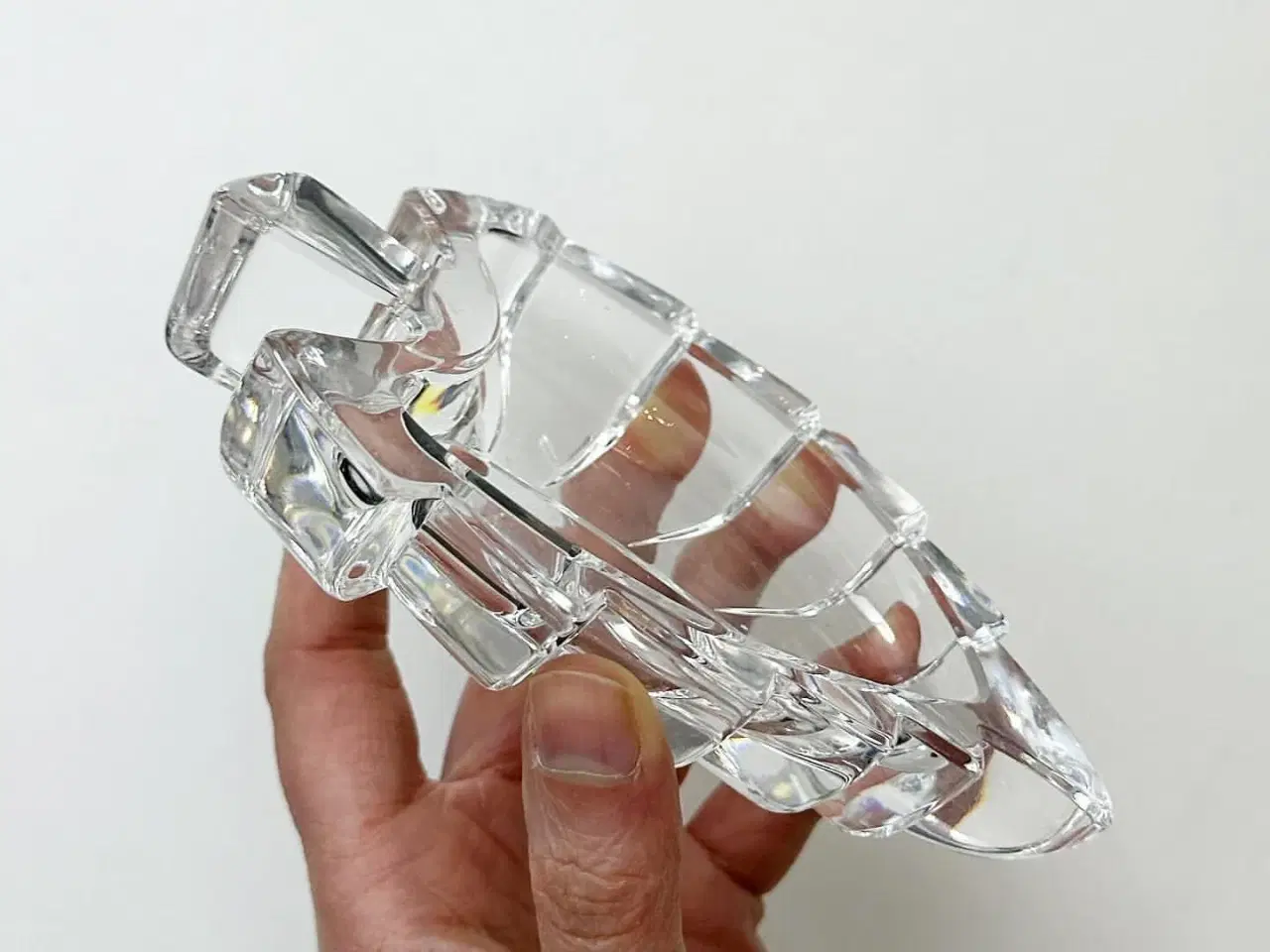 Billede 4 - Bladformet krystalskål