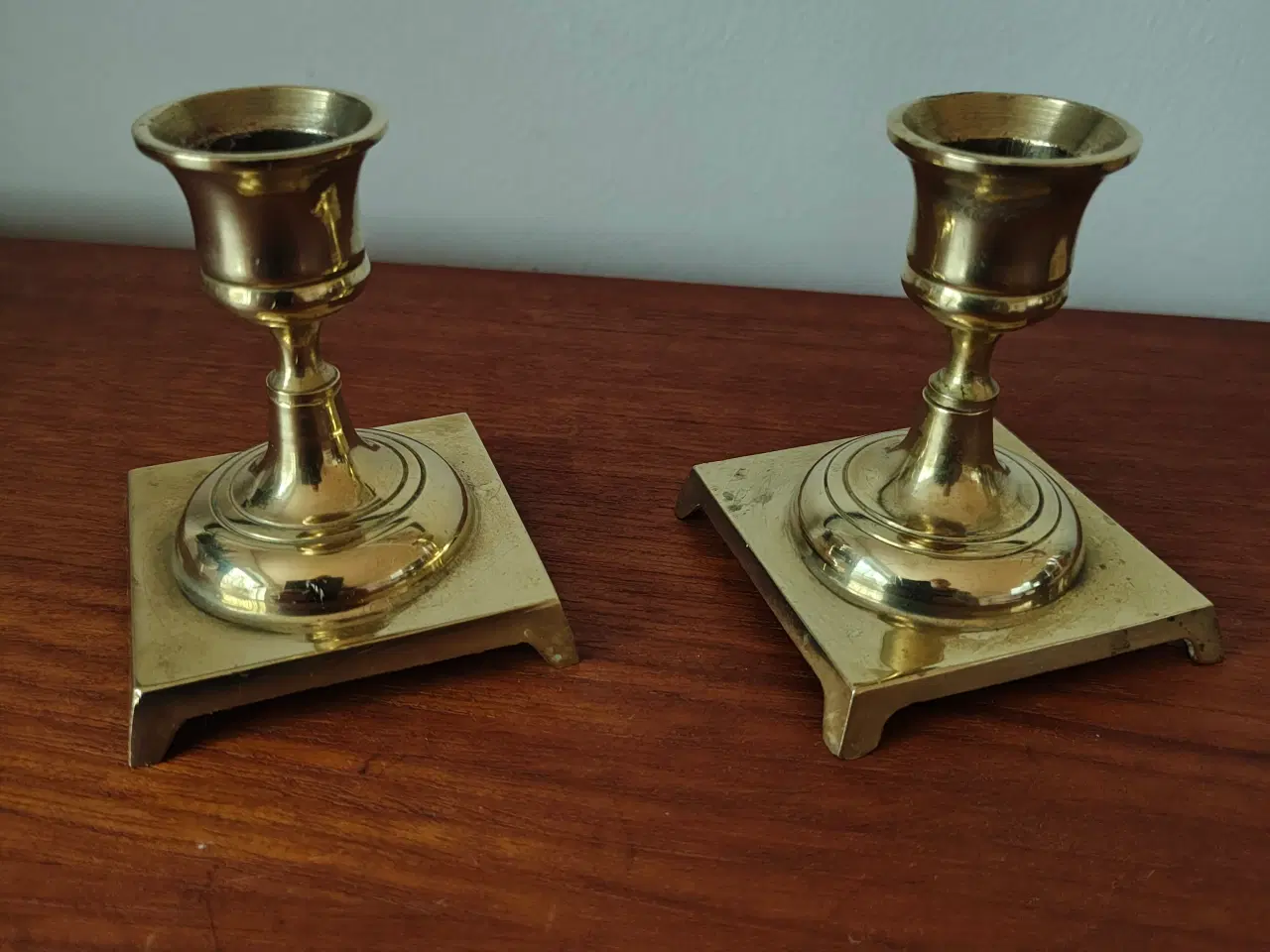 Billede 1 - Flotte messing lysestager