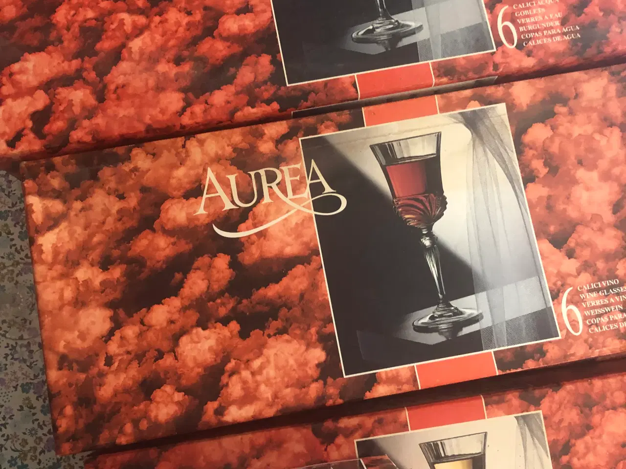 Billede 2 - 60 krystalglas i original kasser. Mærke Aurea