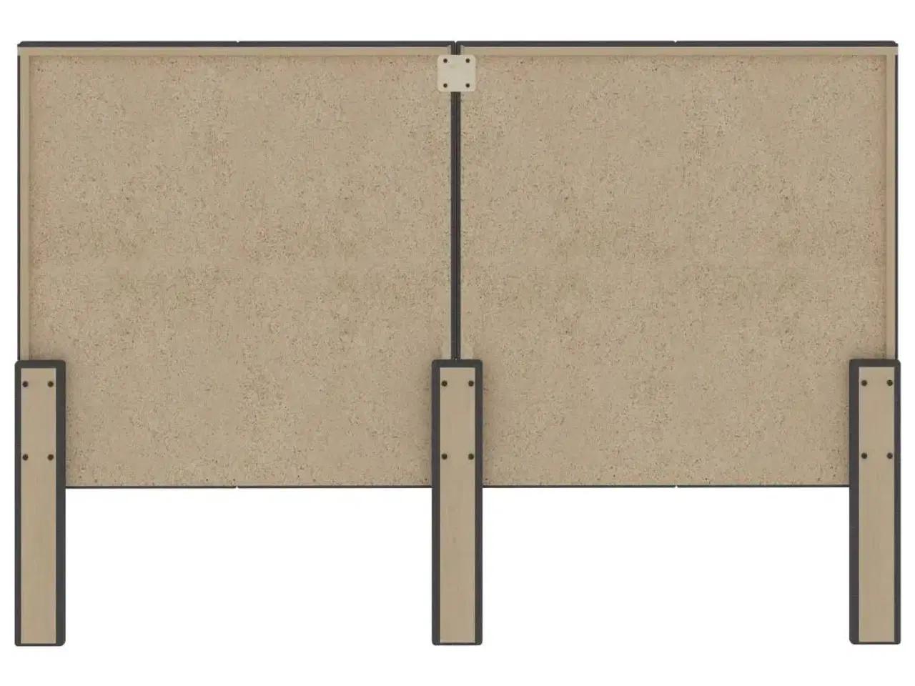Billede 4 - Sengegavl 180x200 cm stof mørkegrå