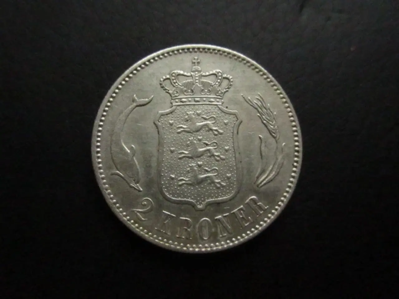 Billede 2 - 2 kr 1875 sølv kv. 1+
