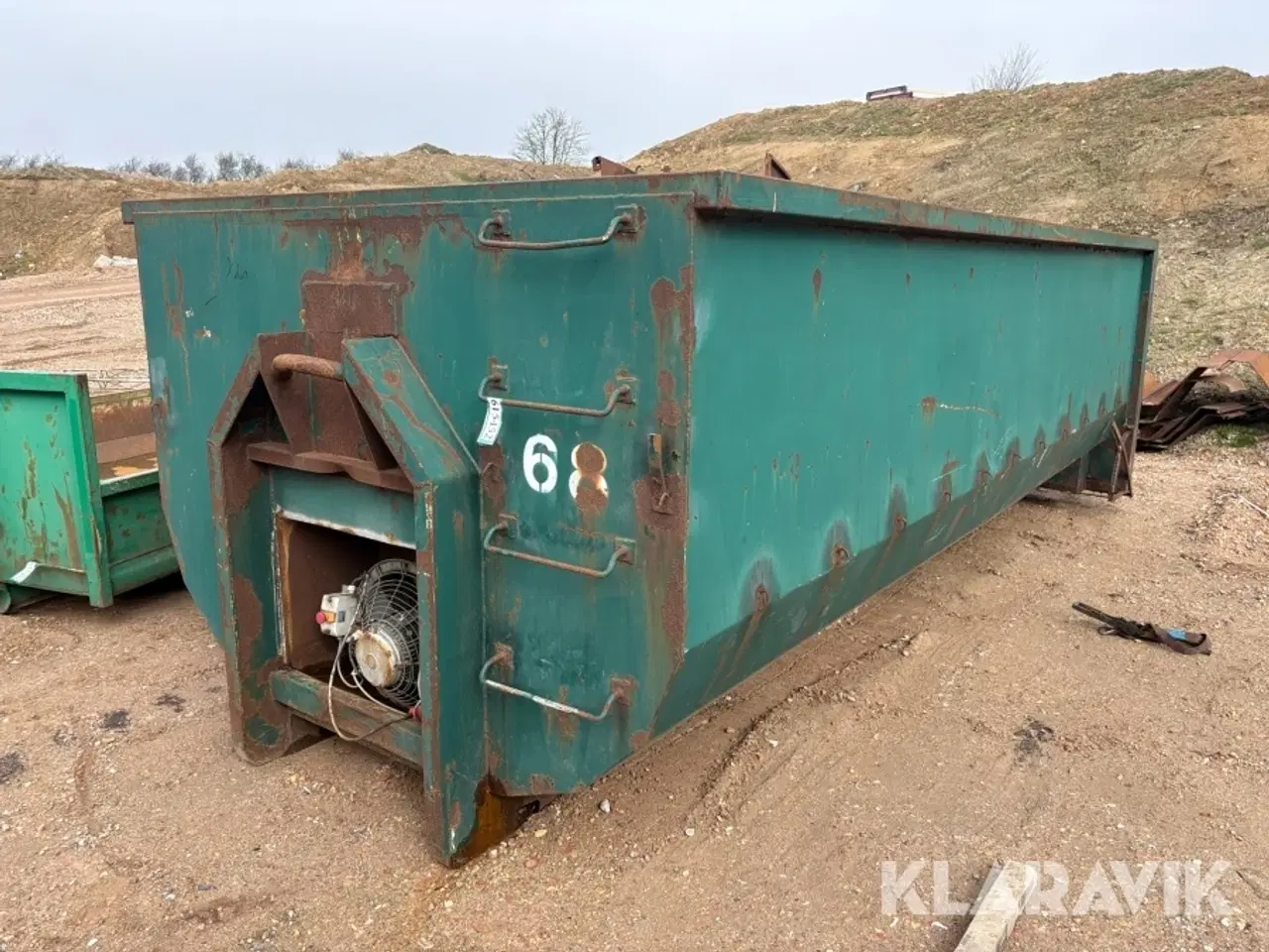 Billede 1 - Kroghejscontainer med tørringsanlæg