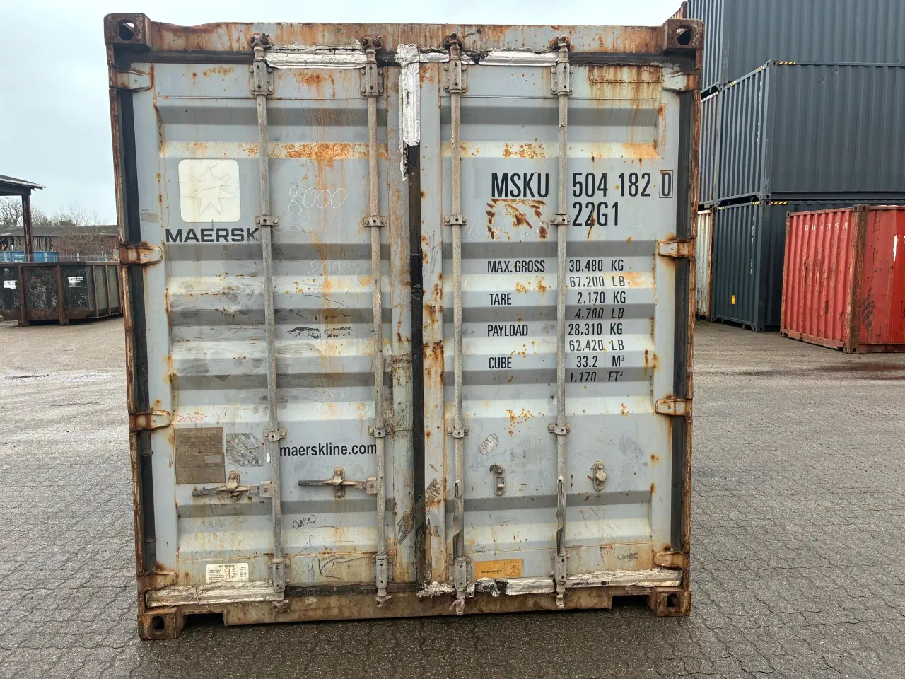 Billede 1 - 20 fods Container- ID: MSKU 504182-0
