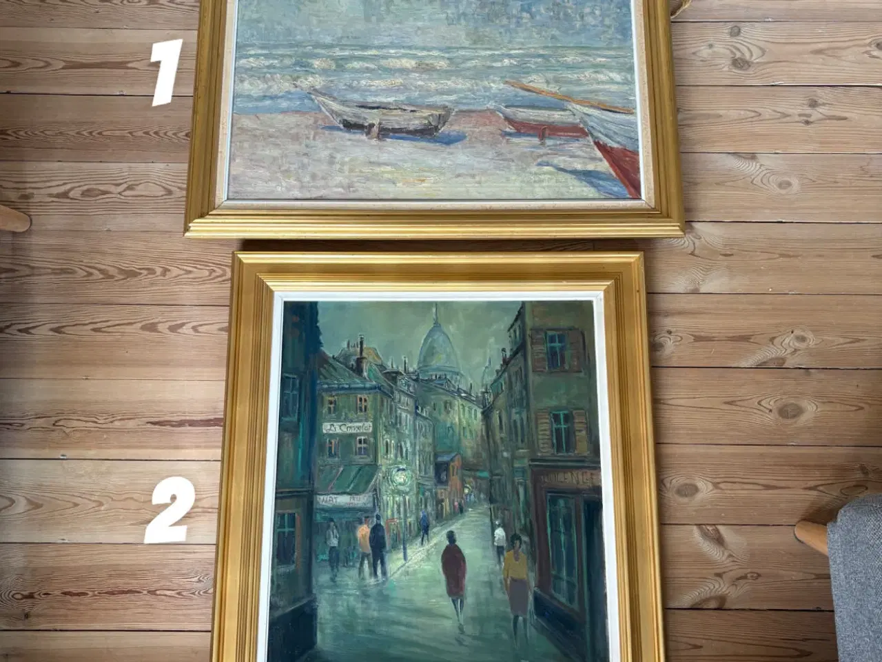Billede 11 - Malerier med guldrammer