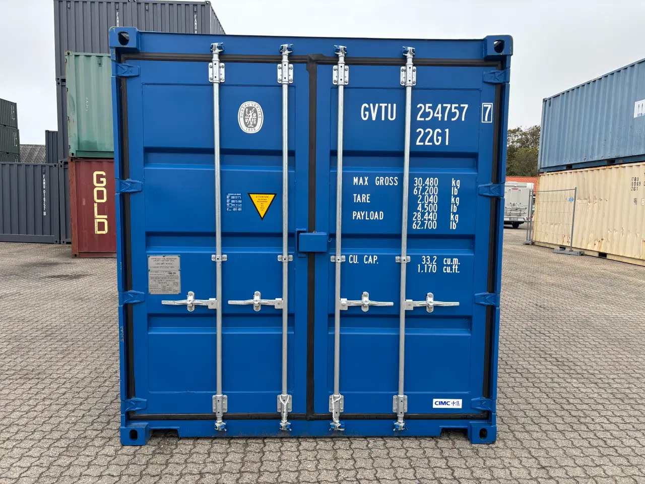 Billede 1 - TILBUD TILBUD 20 fods Container med låsekasse 