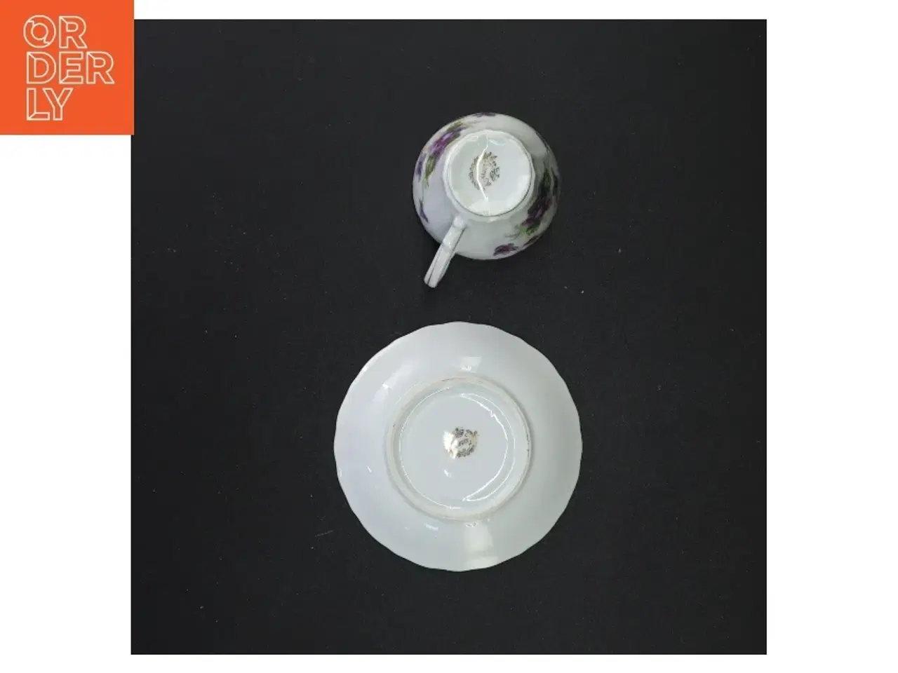 Billede 3 - Vintage tekop med underkop fra Lucky (str. 11 x 7 cm)