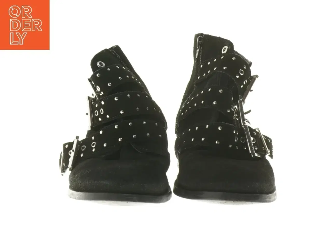 Billede 4 - Sort ankelstøvle med spænder fra Topshop (str. 40 )