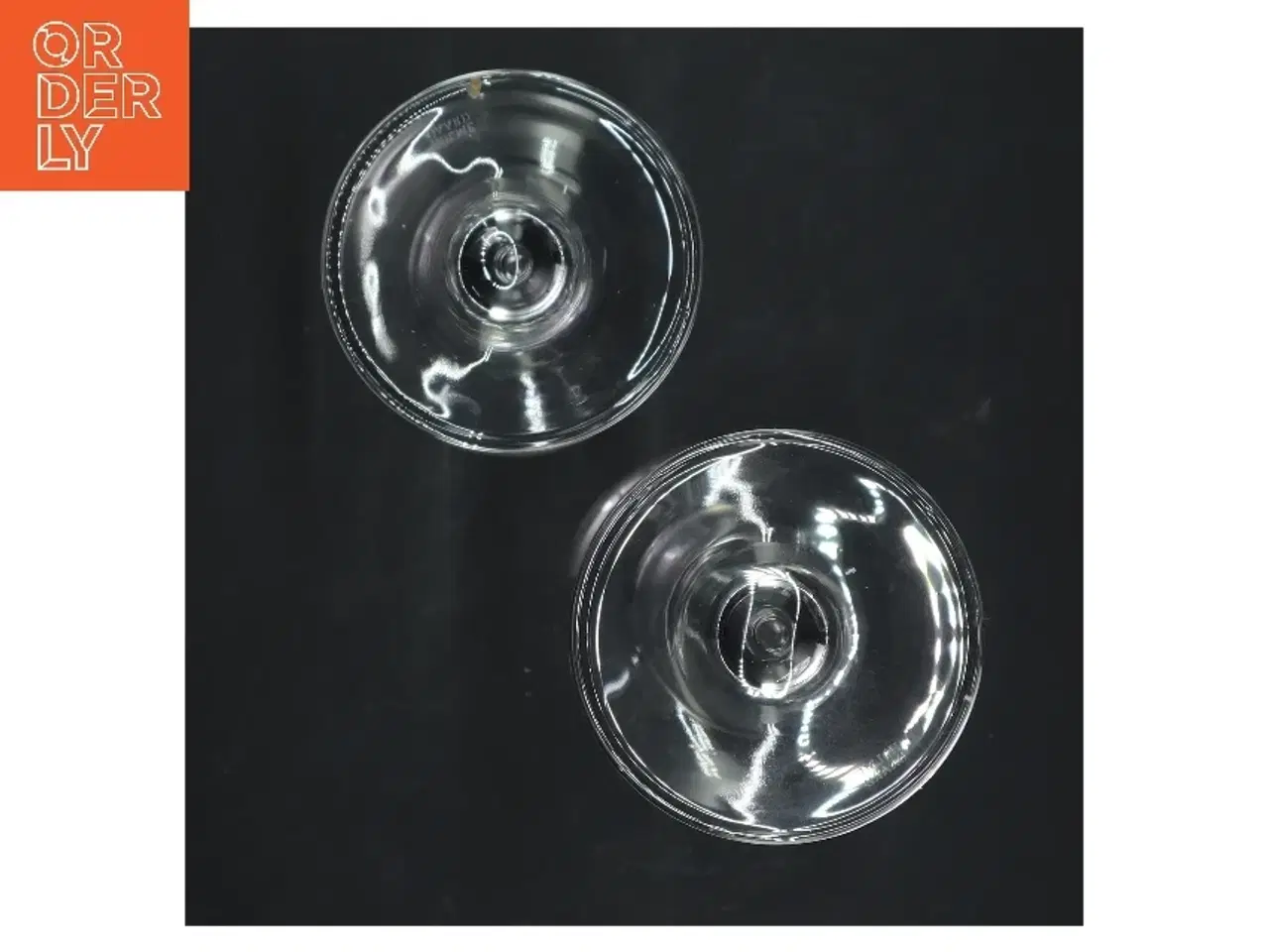 Billede 3 - Glas lysestager fra Holmegaard (str. 12 og 18 cm)