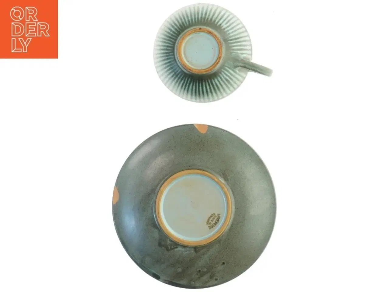 Billede 4 - Keramik kopper og tallerkener fra Løvemose (str. 17,5 cm i diameter og 10,5 cm i diameter)