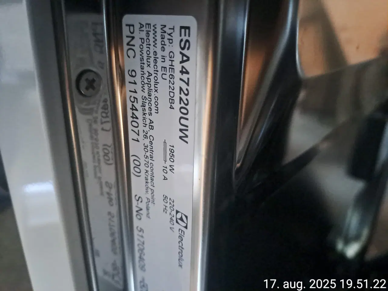 Billede 4 - Electrolux opvaskemaskine
