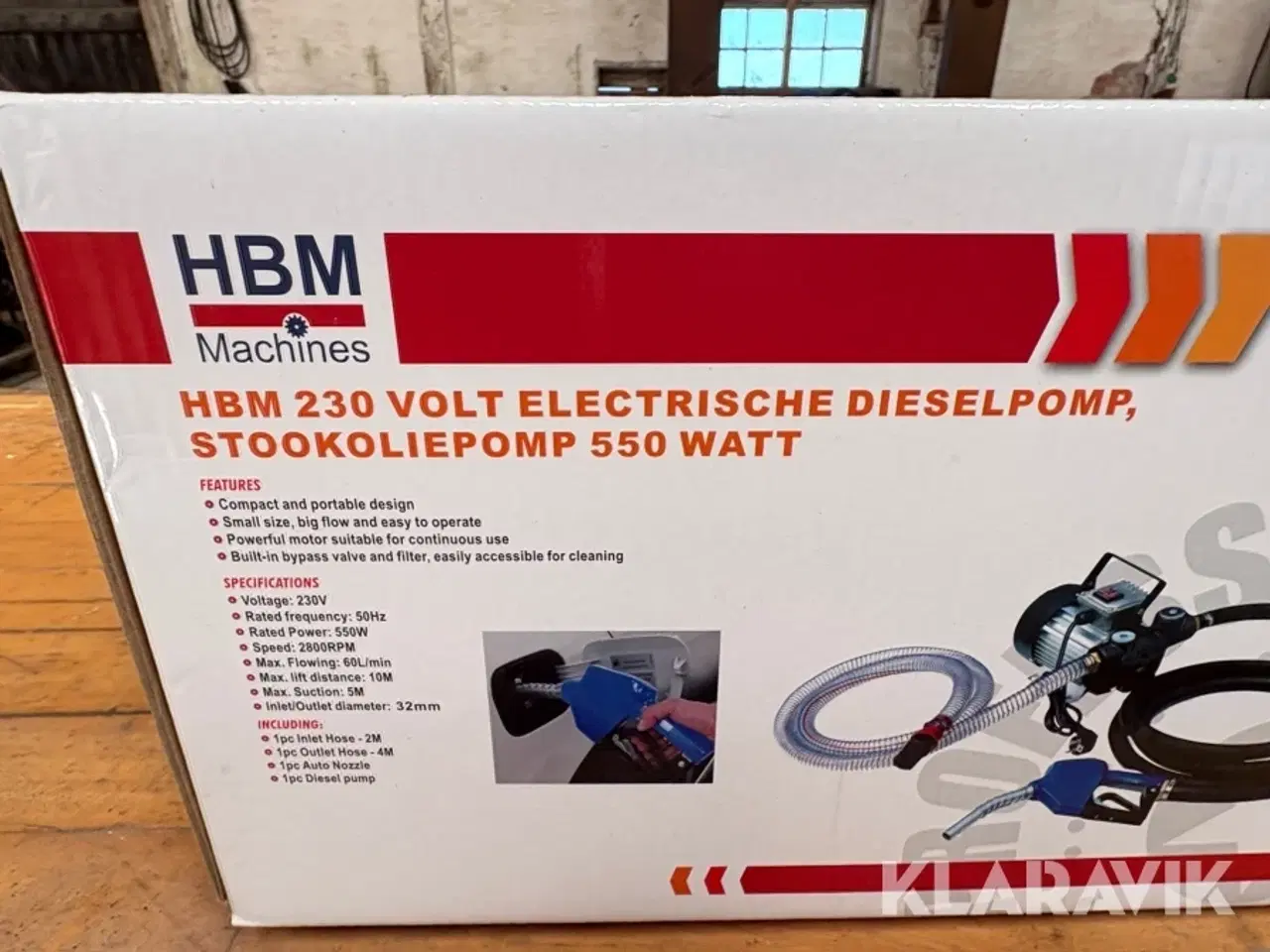Billede 5 - Dieselpumpe HBM 550 watt