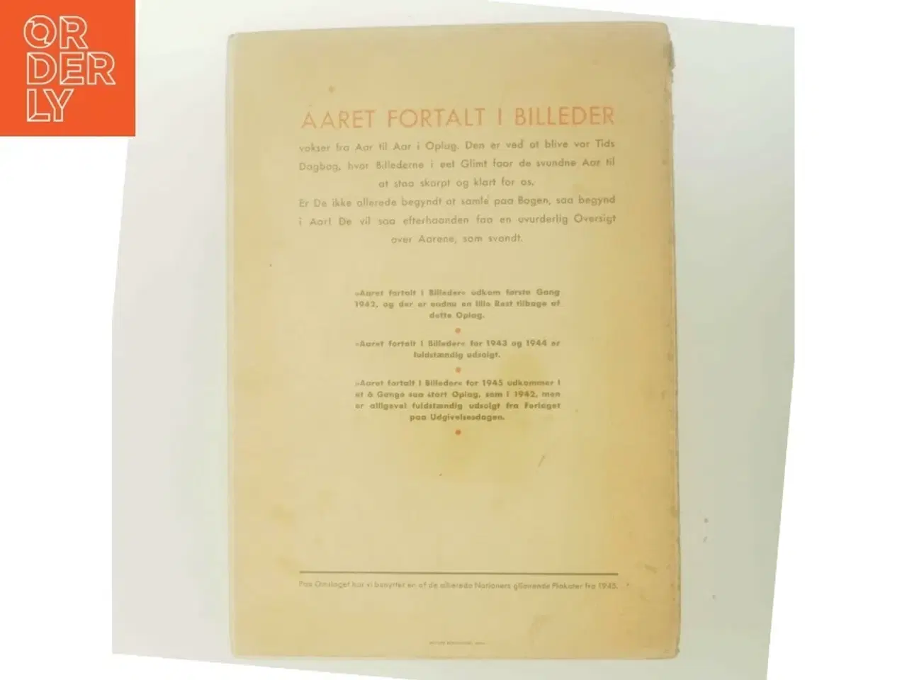Billede 3 - 1945 - Åaret Fortalt i Billeder (Bog)