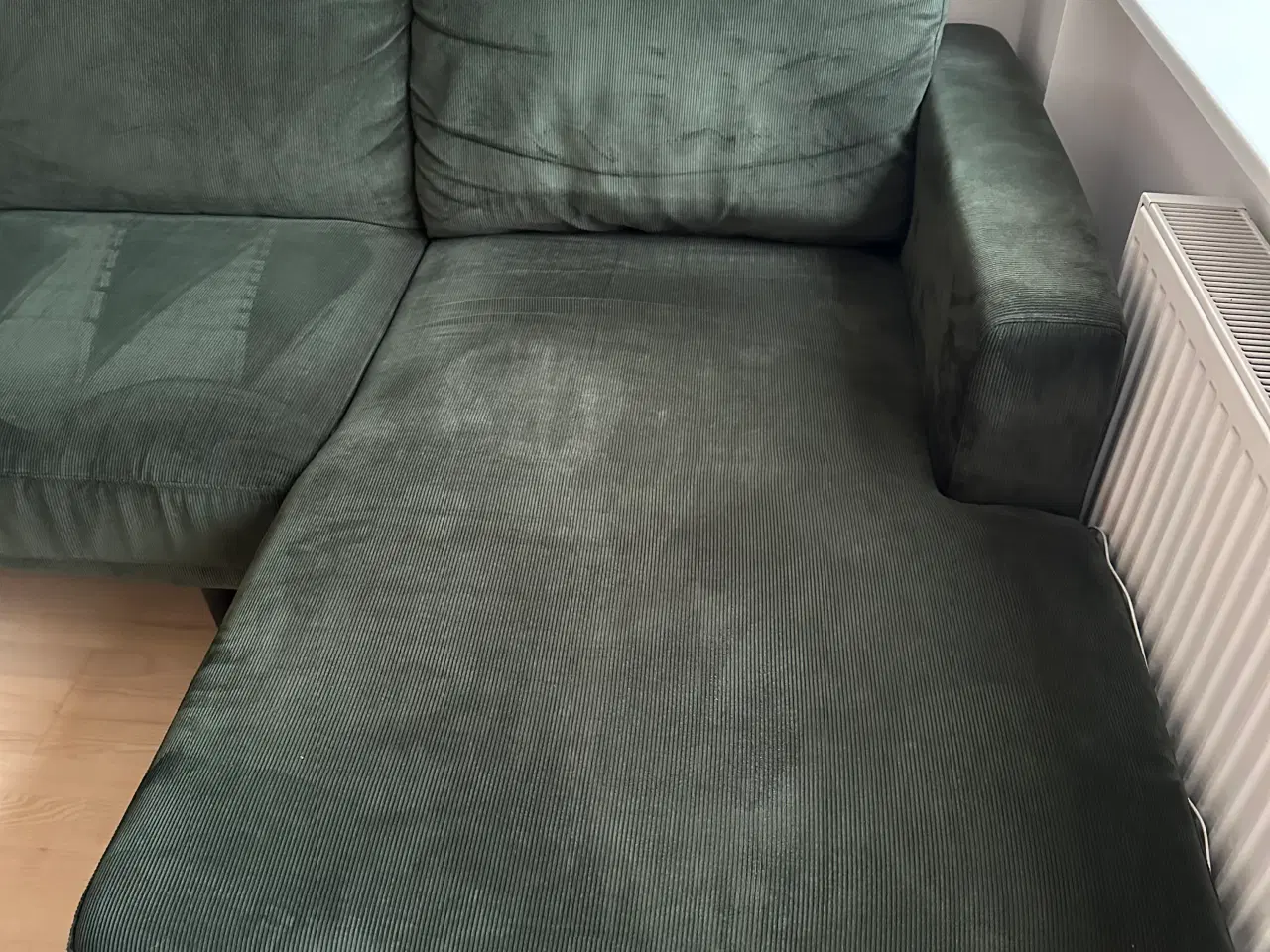 Billede 6 - Sofa i grøn velour