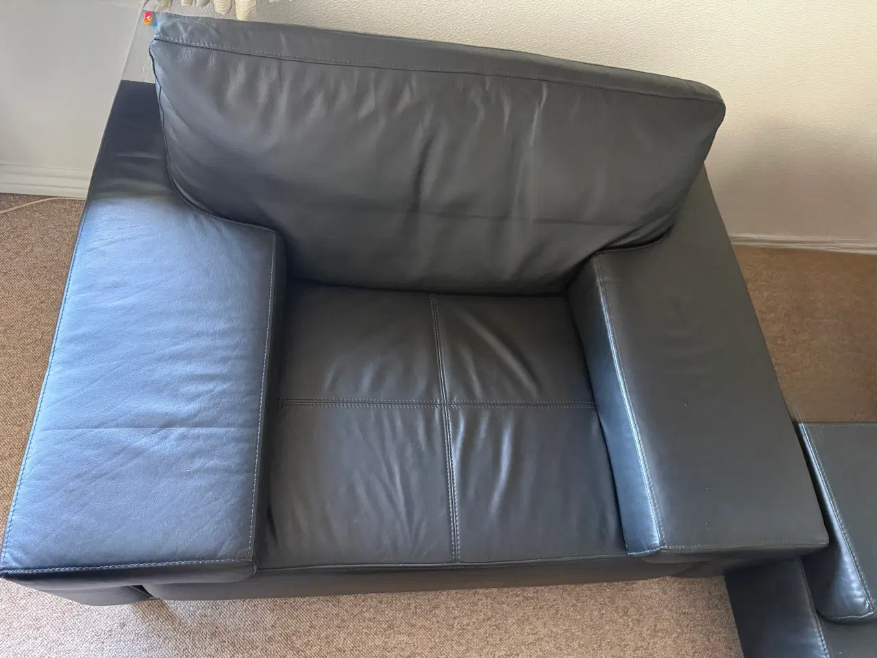 Billede 3 - Pæn og velholdt læder sofa + 2 lænestole