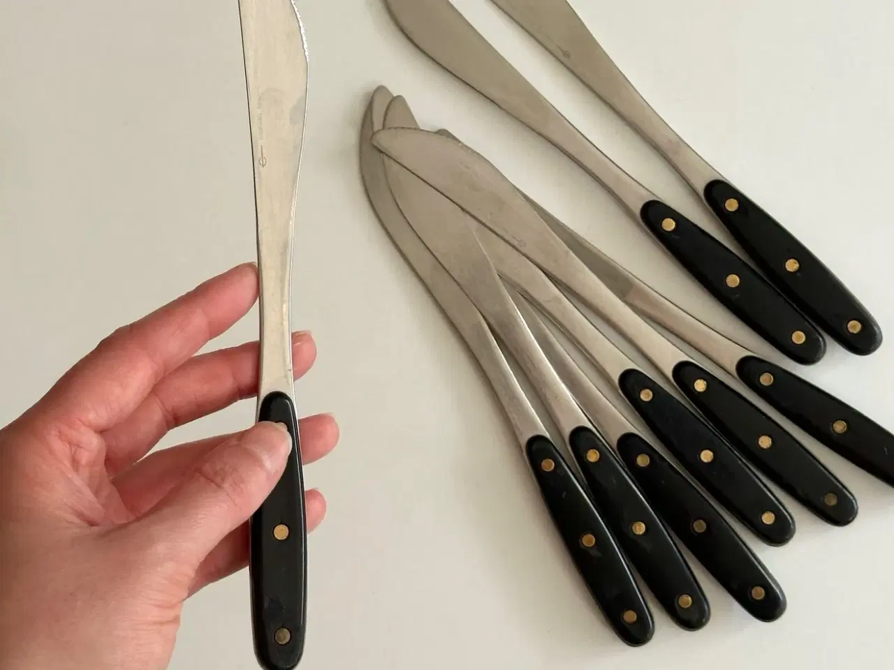 Billede 4 - Hackman Finland stainless bordknive, 8 stk samlet