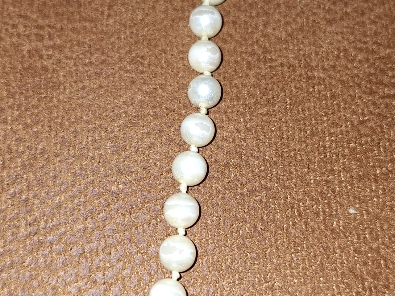 Billede 7 - Venusperle halskæde med sølvlås
