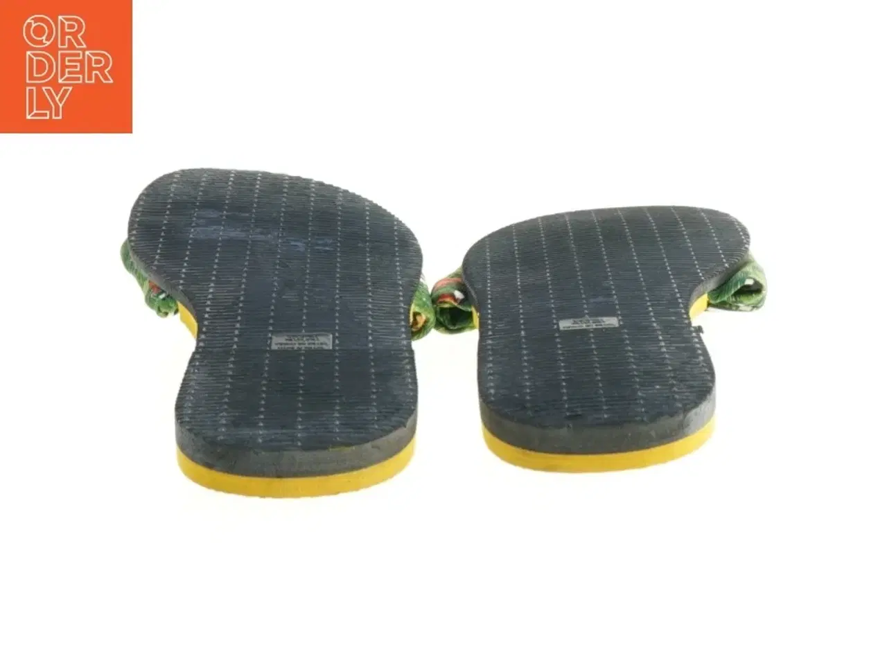 Billede 3 - Havainas gule flip-flops med tropisk mønster fra Havaianas (str. 37)
