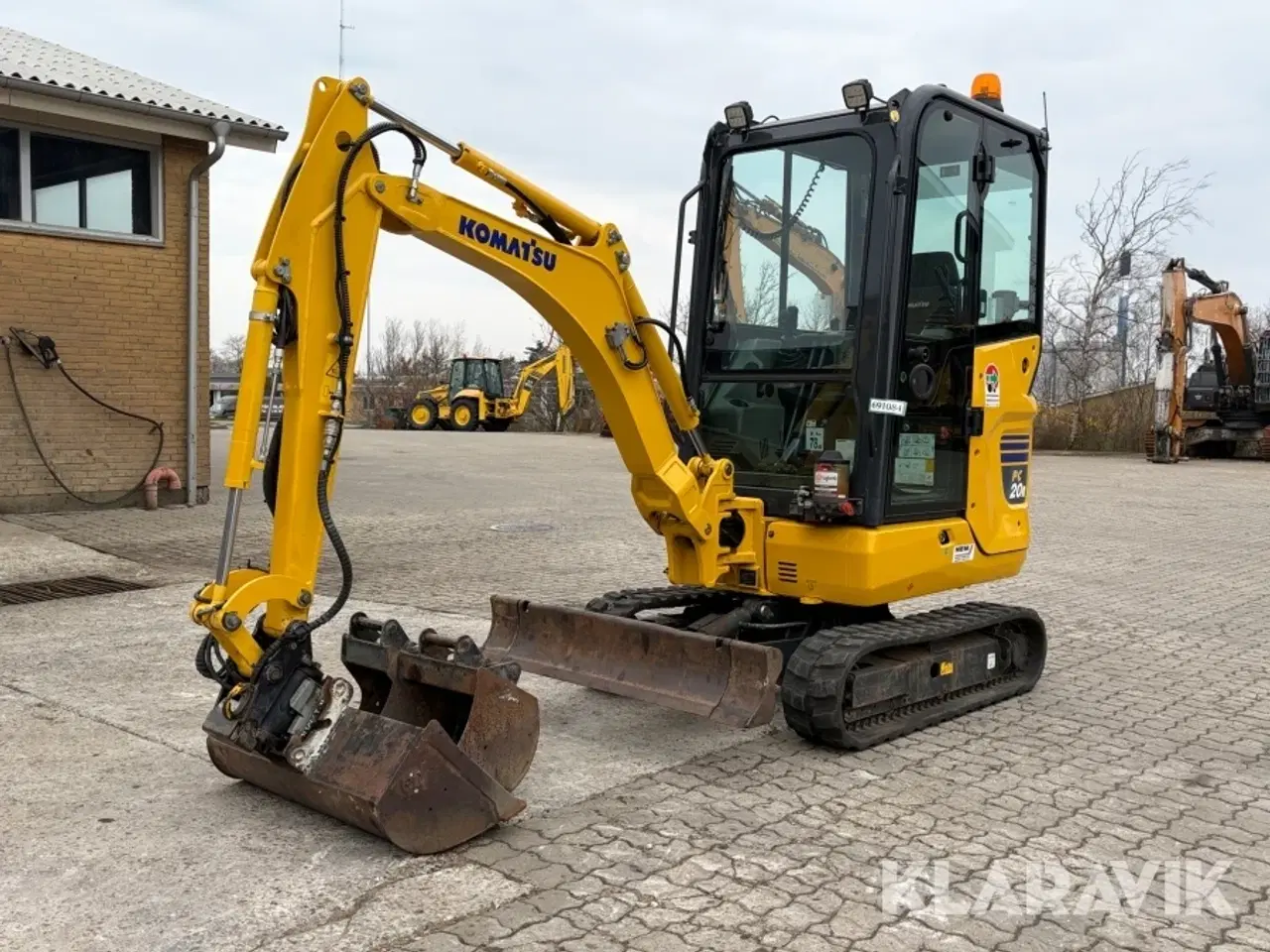 Billede 2 - Minigraver Komatsu PC 20 R-5 med skovlpakke