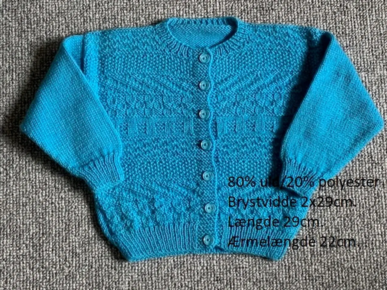 Billede 1 - Trøje, hjemmestrikket, str. 1 - 1½, ubrugt
