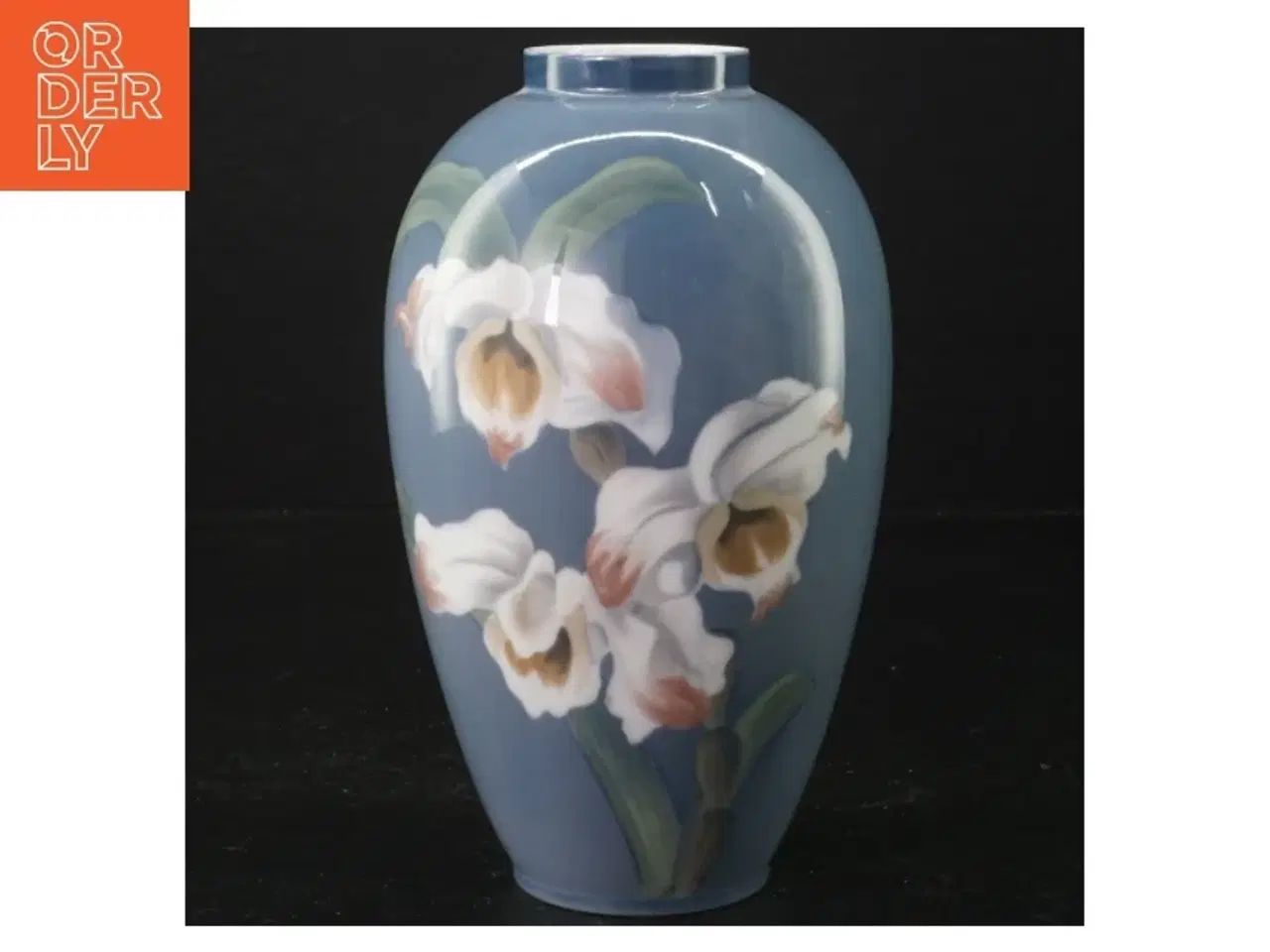 Billede 1 - Royal Copenhagen Orkide Vase fra Royal Copenhagen (str. H 17 cm)