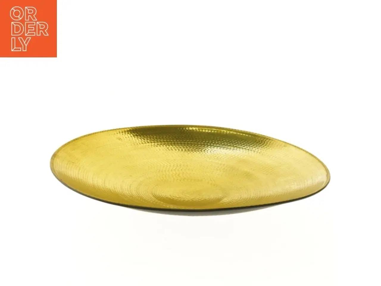 Billede 1 - Dekorativt guld fad fra IKEA (str. Ø 44 cm)