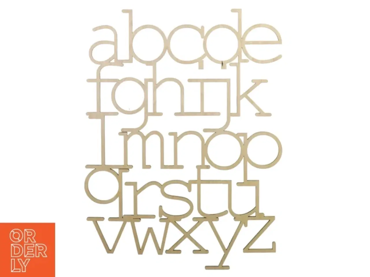Billede 1 - Ophæng alfabet (str. 51 x 38 cm)