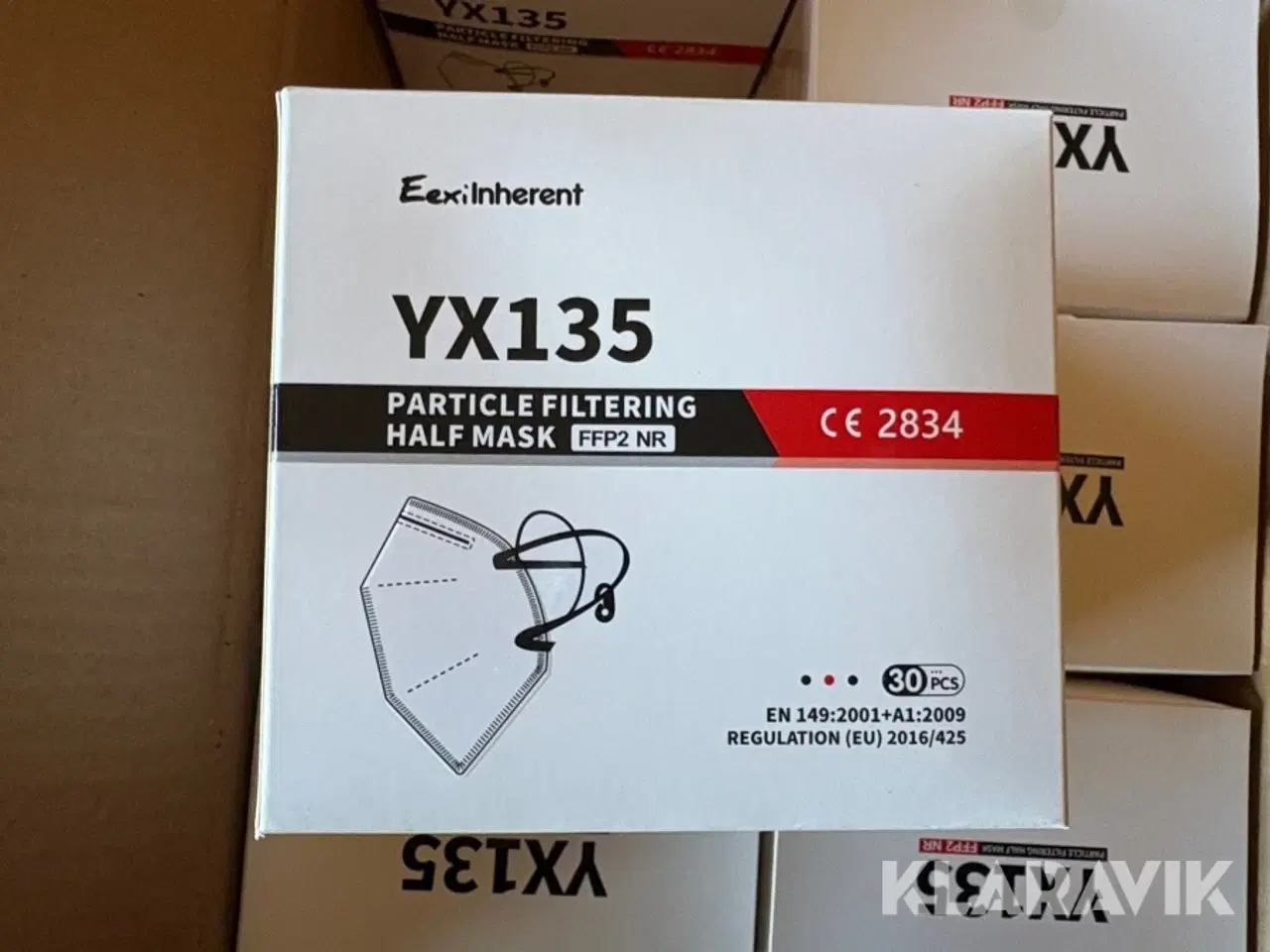 Billede 3 - Partikelmasker EexiInherent YX135 24 kasser á 600 styk.