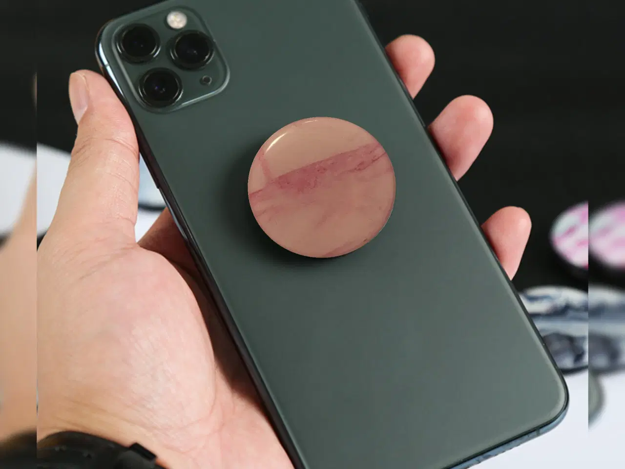 Billede 6 - Marmor Popsocket – Mobilholder til iPhone & Androi